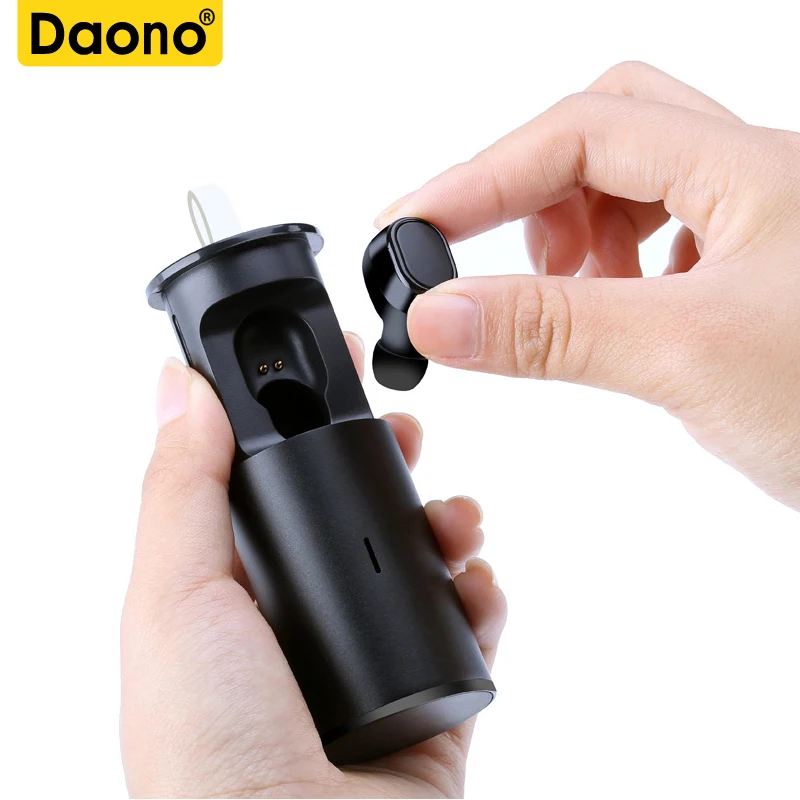 Фото Беспроводные наушники DAONO TWS 18 мини портативные Bluetooth с магнитным зарядным