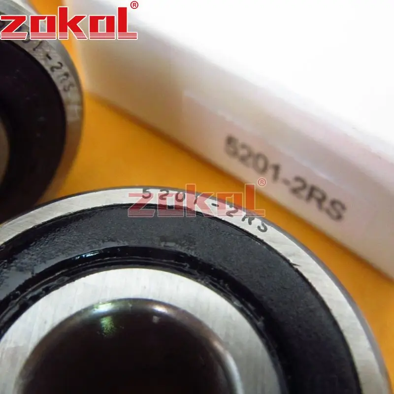 Подшипник ZOKOL 5201 2RS 3201 2RZ (3056201) осевой радиально упорный шарикоподшипник 12*32*15 9 мм| |