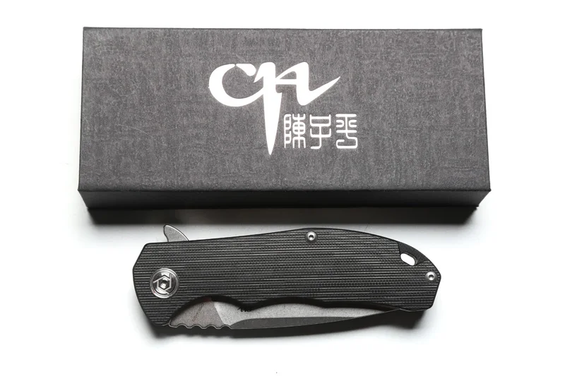CH Flipper, дизайн, 3504, складной нож, D2, лезвие, шариковые подшипники, G10, ручка, ножи для охоты, выживания, инструмент для повседневного использования