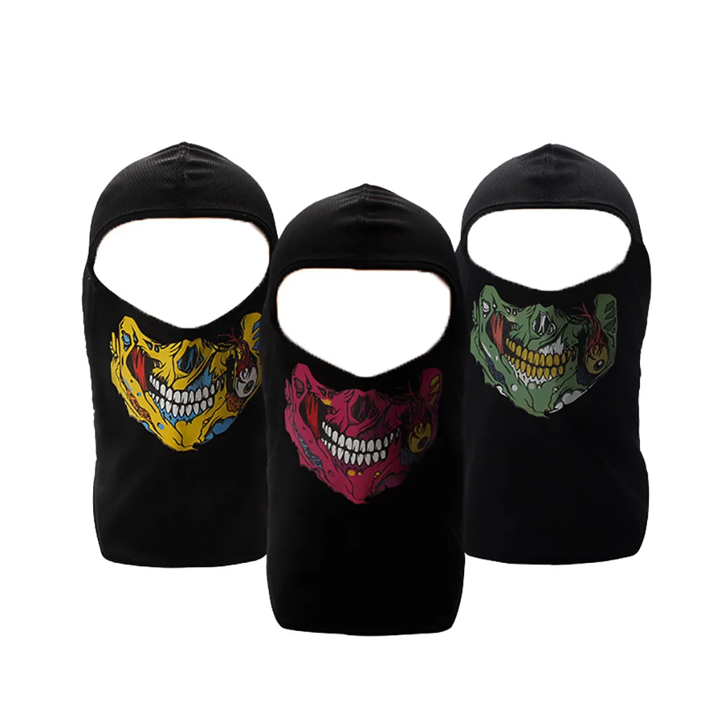 3D череп грим Балаклава мотоциклетная маска для лица шапки шлем страйкбол