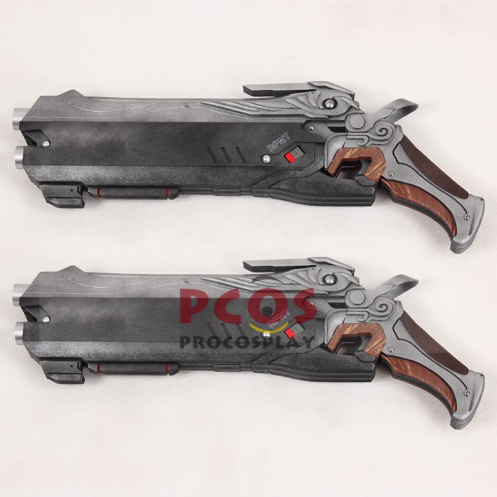 Игра над W Reaper Габриэль Рейес Косплей Твин Hellfire ружья * 2 Хэллоуин реквизит