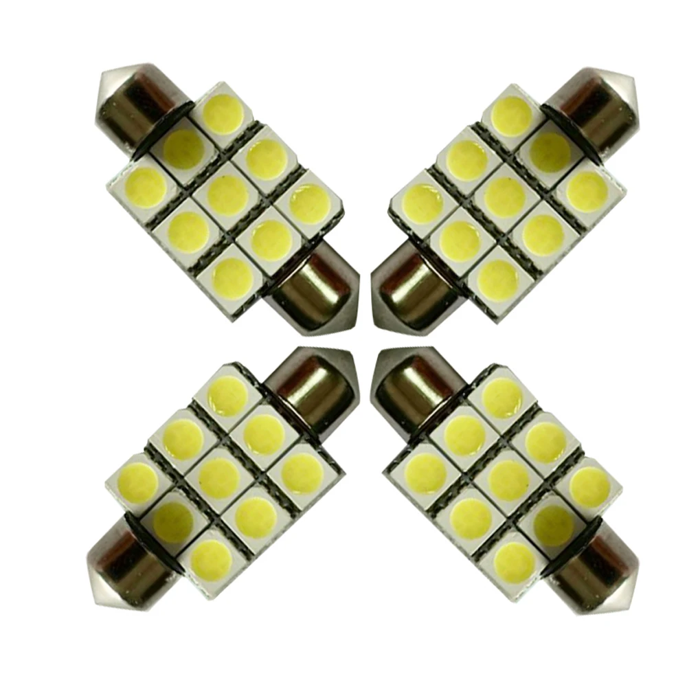 Авто светодиодный светильник Festoon 36 мм 9SMD 5050 RGB многоцветный интерьерный