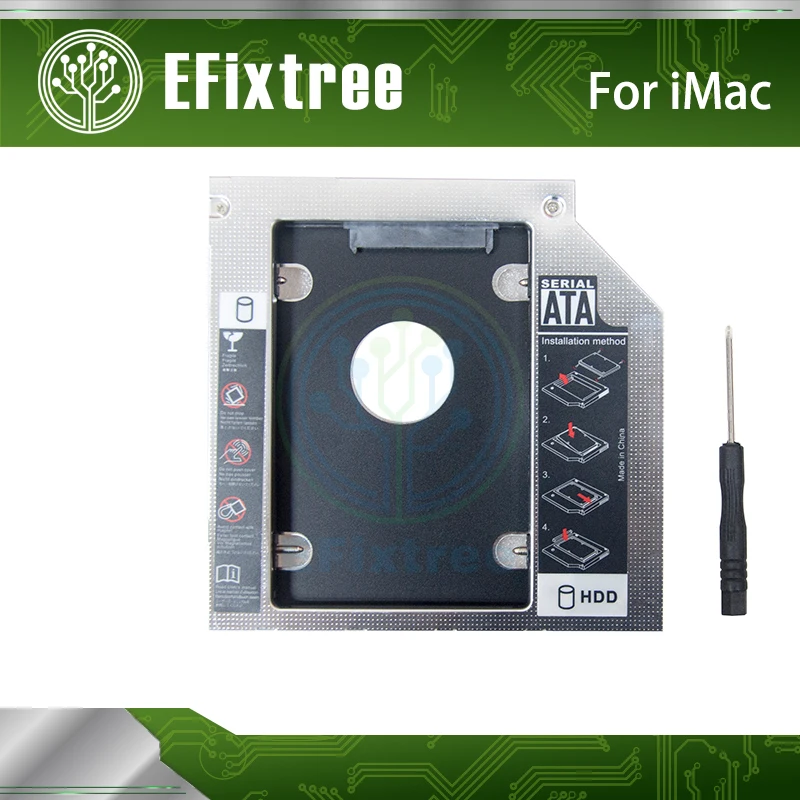 2 й жесткий диск HDD SSD Optical bay Caddy Для iMac 2009 2010 2011 Swap с разъемом для дисков на жестком