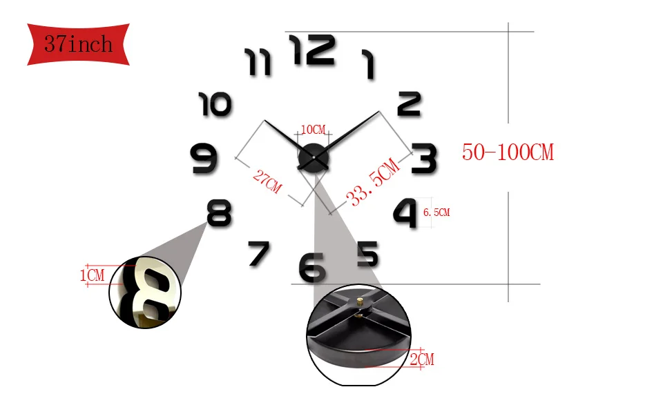 Новые часы настенные часы horloge 3d diy акриловые зеркальные наклейки для украшения дома гостиная кварцевые иглы