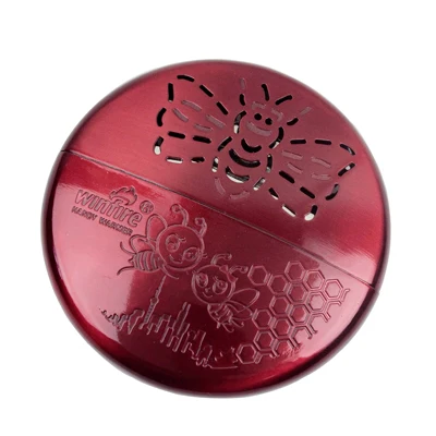 Round red Пожарная собака Гладкий маленький мини размер портативный многоразовые металлические карманные перчатки грелка для рук для охотника, охоты, футбола, зимнего катания на лыжах - Цвет: Round red