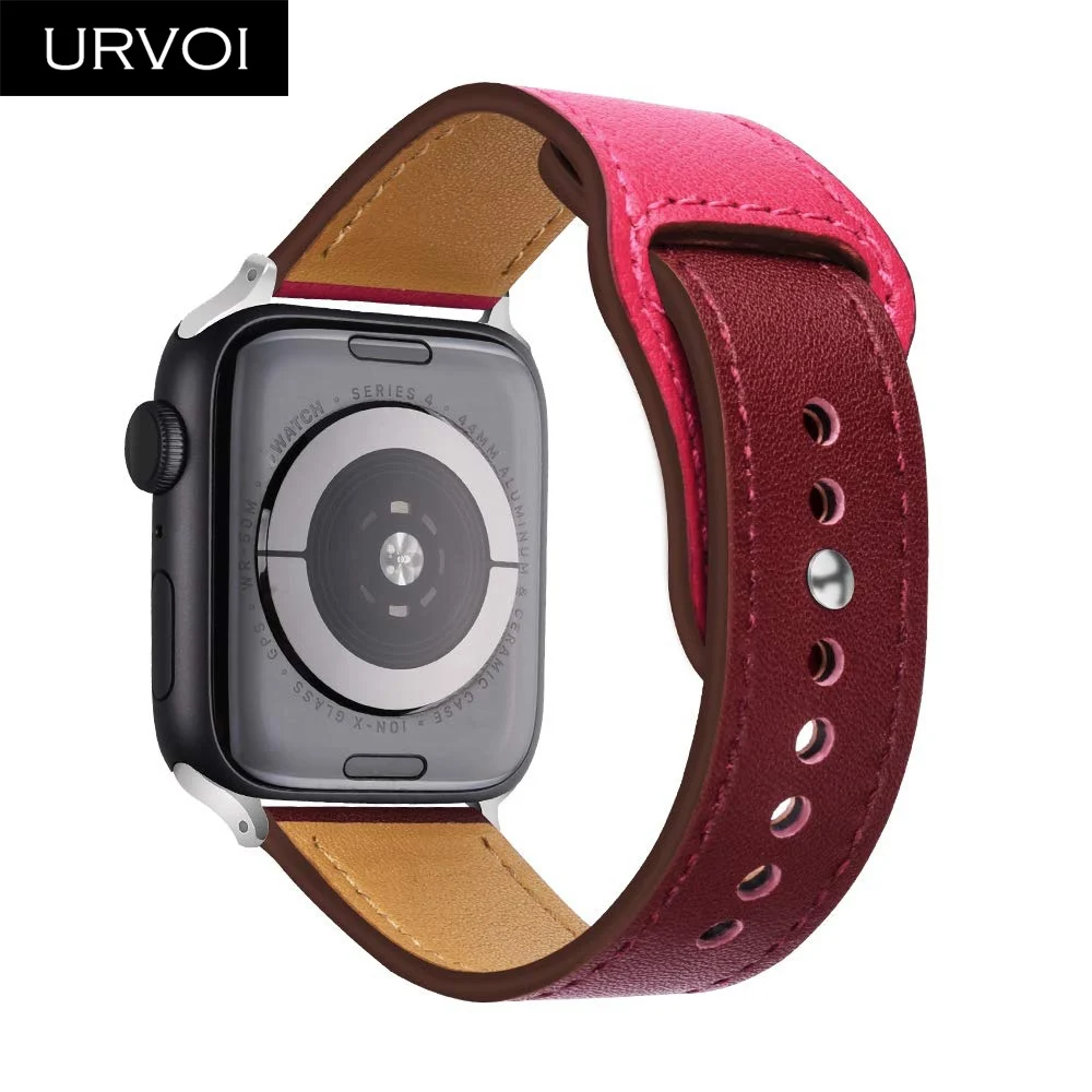 Ремешок URVOI для apple watch series 54 3 2 1 из натуральной кожи Swift iWatch с застежкой на запястье