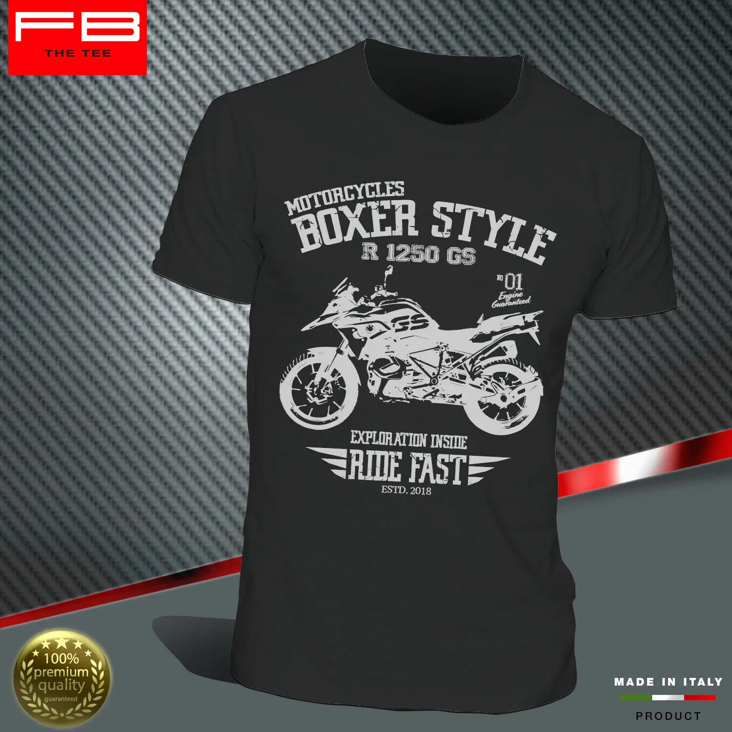 

T-Shirt R1250 Gs Hp Exclusive Adventure Boxer Style Engine Motorrad Newest 2019 Men Fashion O-Neck Brand Men'S Tee Shirt