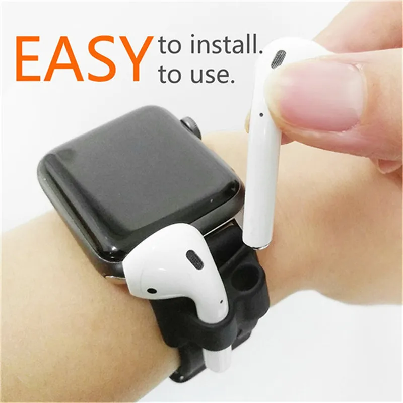 Silicone Anti-lost Fixing Case Universal Wireless Bluetooth Headset Outdoor Sport Portable Strap earphone accessories | Электроника