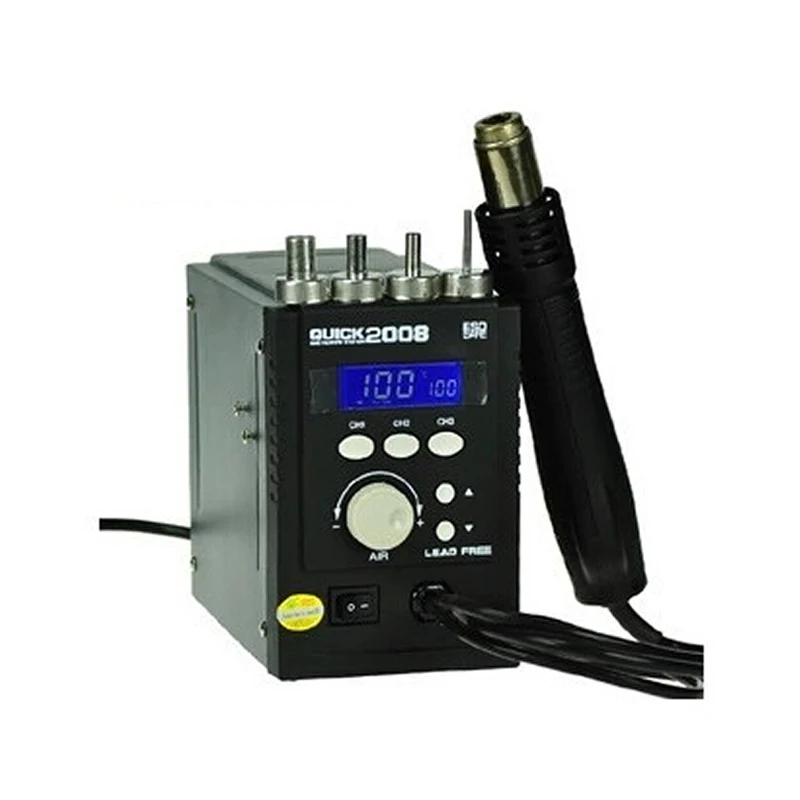 Паяльная станция QUICK 2008 ESD с цифровым дисплеем 220 В л/мин|Паяльные станции| |