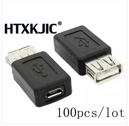 100 шт./лот USB 2 0 Тип A для Micro B 5 контактный адаптер|Компьютерные кабели и разъемы| |