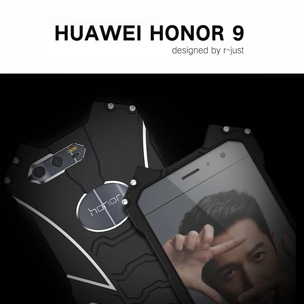 R-just чехол для телефона s для huawei Honor 9 10 Бэтмен стальной материал чехол для huawei Honor 10 V10 Lite 9 V9 чехол на заднюю панель мобильного телефона
