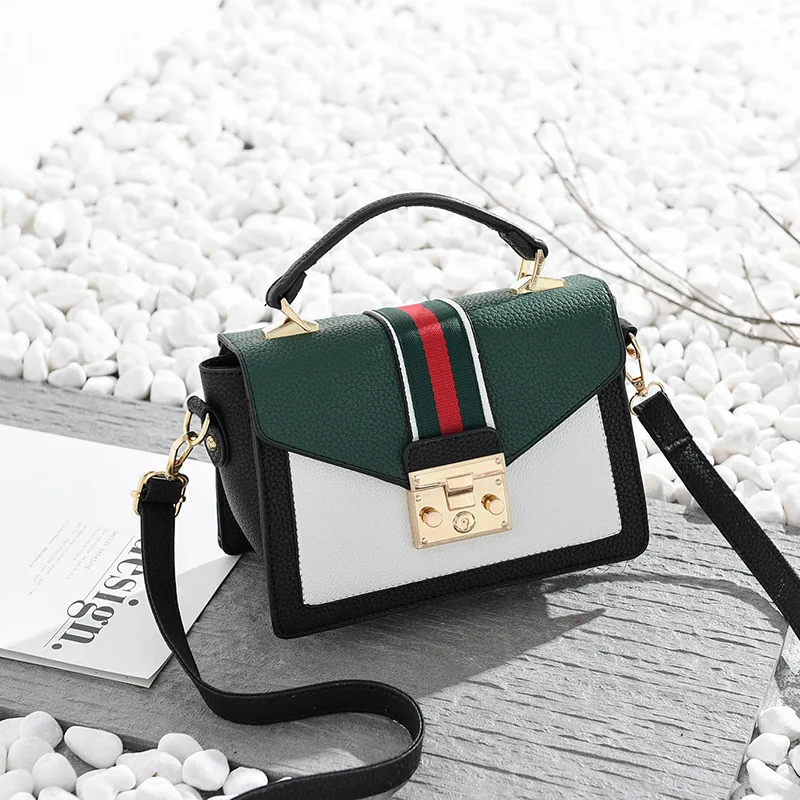Women Sweet French Flap Bag Hasp Zipper Shoulder For Girls Small Lock Handbags Bags Designer Crossbody Bolsos | Багаж и сумки