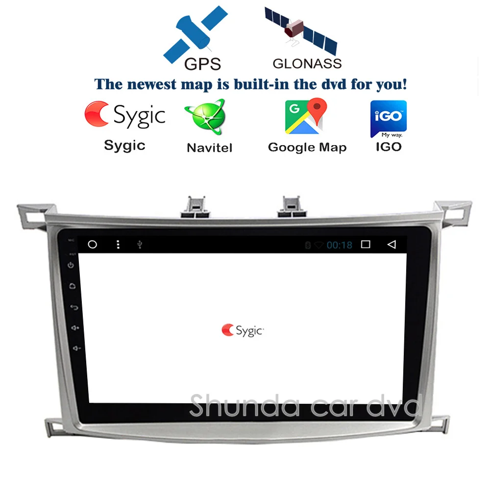 Shunda HD 9 &quotAndroid 7 1 T8 dvd-плеер автомобиля для Toyota Land Cruiser 100 LC100 2003-2007 с 3g 4 г WI-FI gps Радио BT