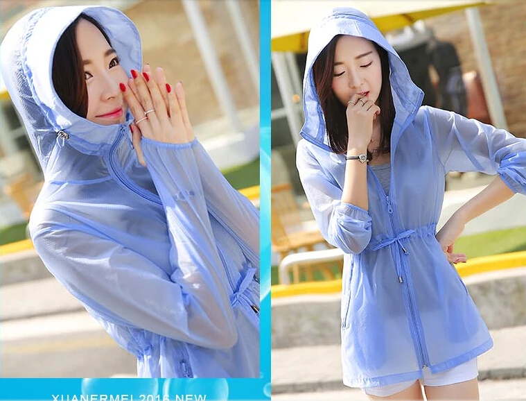 Женская пляжная одежда с длинными рукавами ультратонкая дышащая длинная