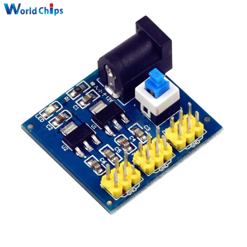 Diymore многоцелевой модуль питания для Arduino 3 В 5 12 преобразователь напряжения на