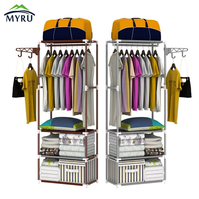 Напольная стойка для пальто Модная хранения простая одежда вешалка спальни