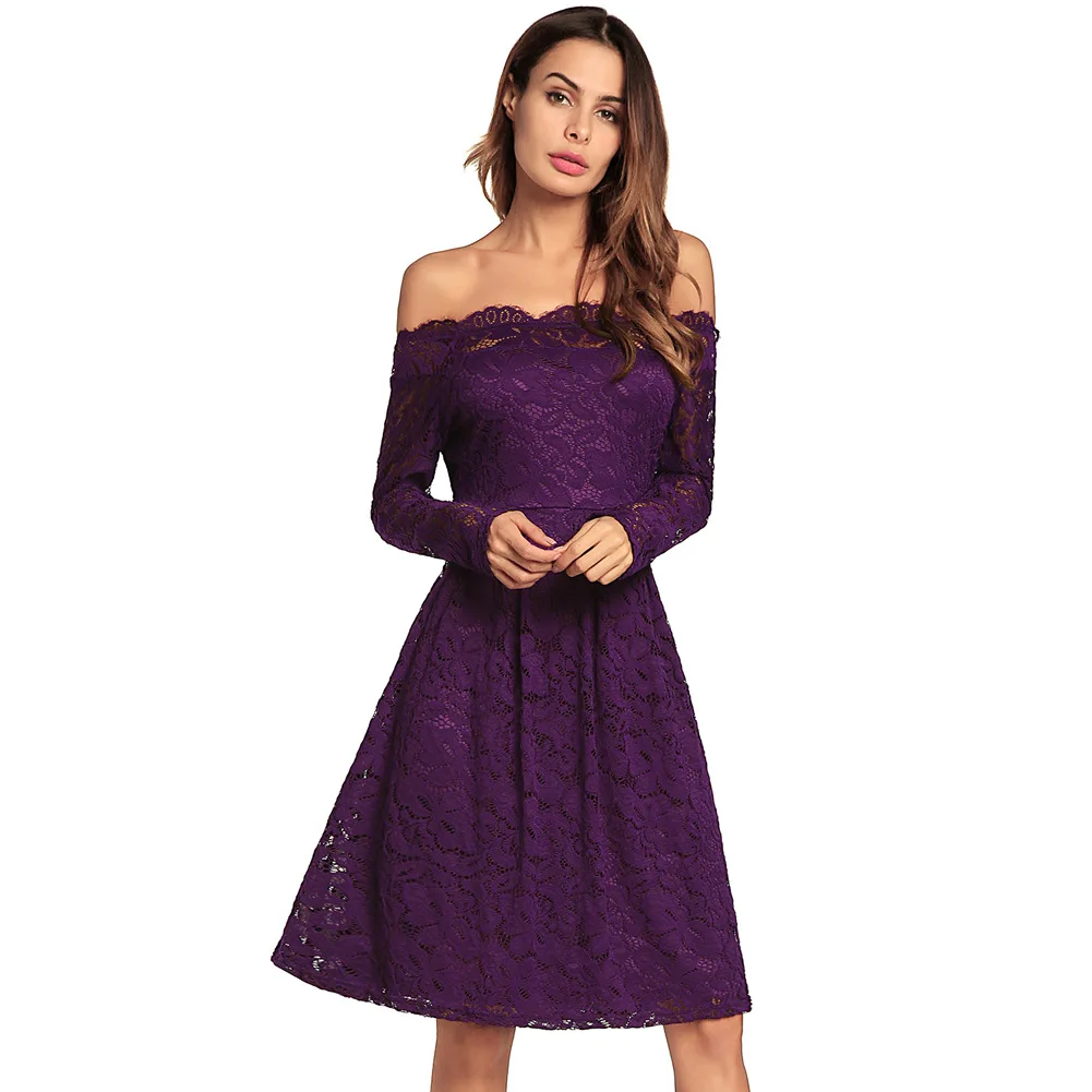 С открытыми плечами Короткие плиссированные Офисные женские туфли красный DressNew