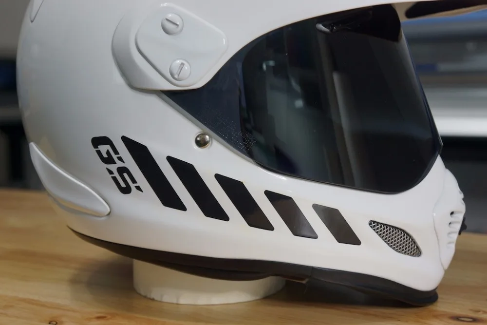 GS Светоотражающая наклейка безопасности комплект &quotGS&quot для Arai XD4 мотоциклетный