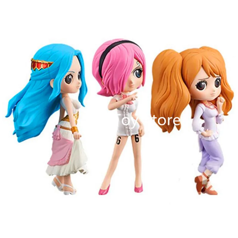 3 шт./лот Q Posket One Piece Petit Nefeltari Vivi Vinsmoke Reiju Charlotte Pudding PVC экшн фигурка Коллекционная