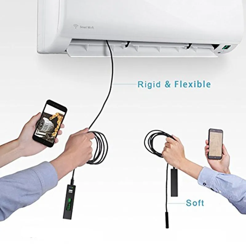 Letike USB эндоскоп камера HD 1200P IP68 полужесткая трубка беспроводной Wifi бороскоп видео