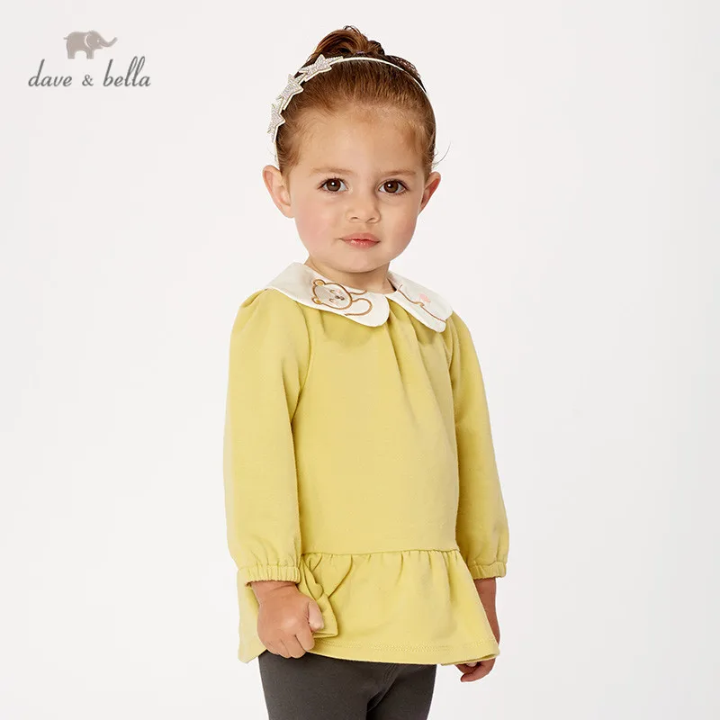 DBM11024 dave bella осенние модные наборы одежды для маленьких девочек с героями
