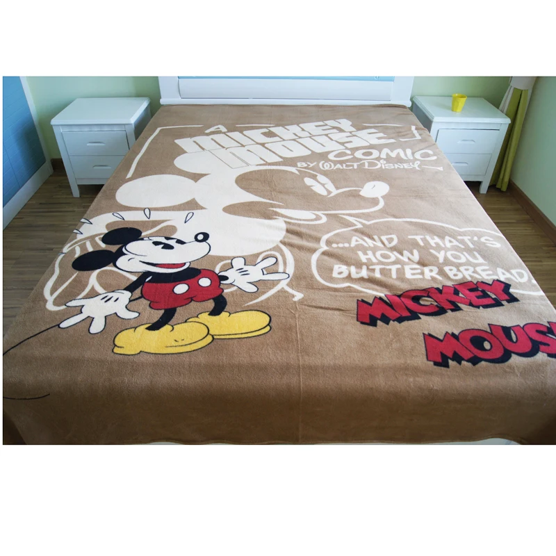 Disney Cartoon Mickey Mouse легкое тонкое Фланелевое мягкое удобное теплое одеяло для детей и