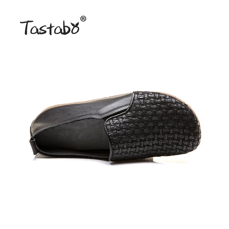 Tastabo/кожаные туфли с мягкой подошвой Женская обувь Удобная женская в стиле ретро