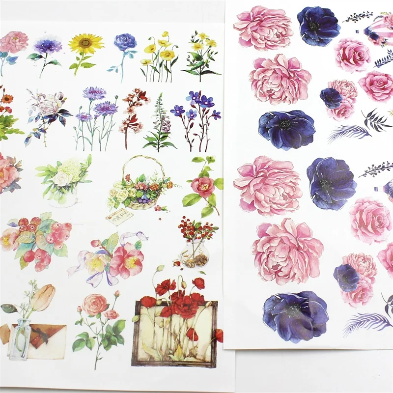 

KSCRAFT Colorful Flowers Self- adhesive Paper Sticker for Scrapbooking/ DIY Crafts/ Card Making Decoration
