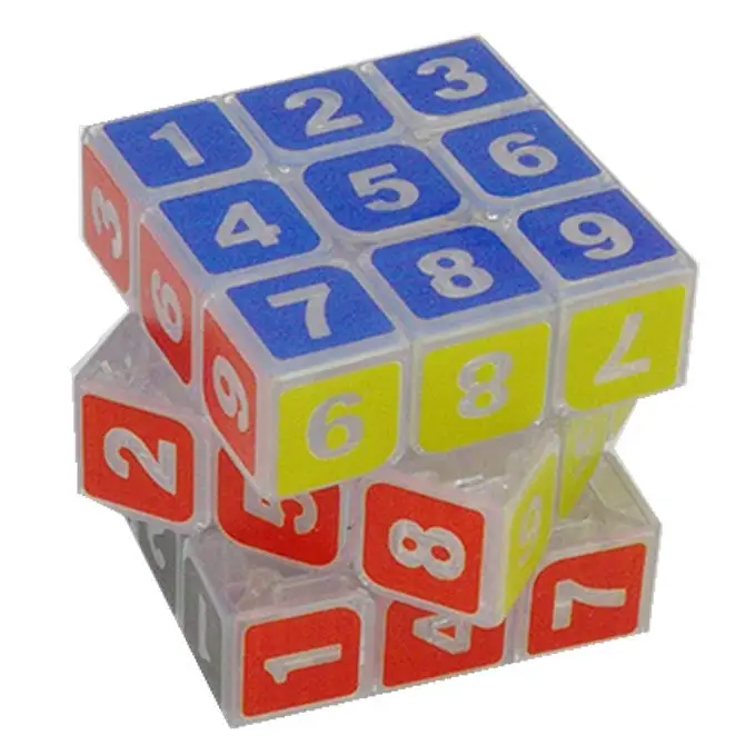 Cuber Speed Sudoku 3x3 магический куб прозрачный 3x3x3 скоростной прозрачное тело с числами