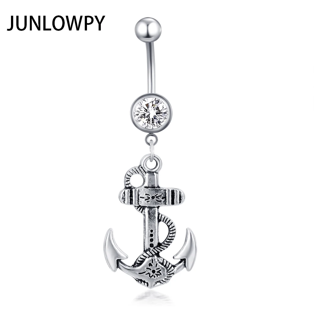 JUNLOWPY Mix 9 видов стилей 30 шт. висячие кольца для пупка винт стержень тела ювелирные