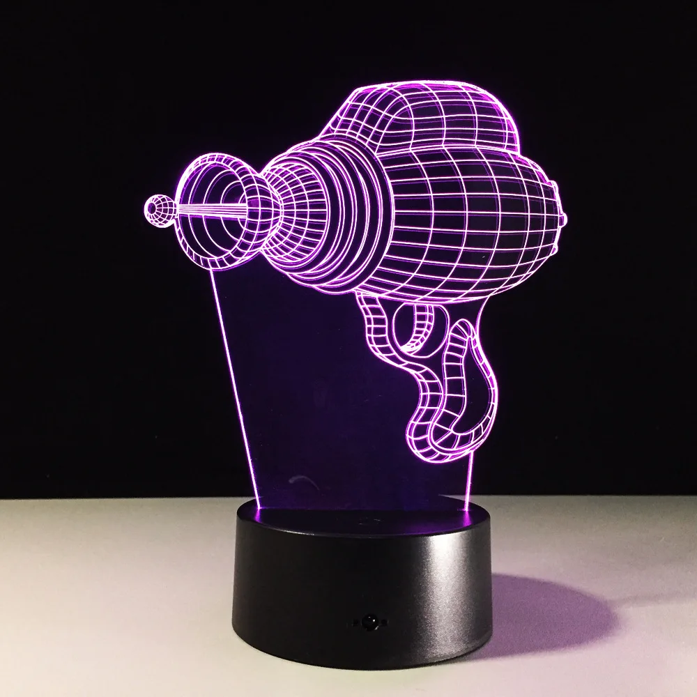 Акриловая трехмерная прикроватная лампа в форме электрофрезы прикроватный