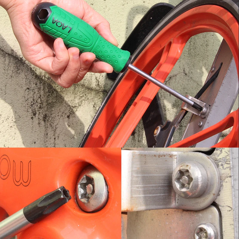 LAOA Torx отвертка S2 Магнитная из легированной стали T8/T10/T15/T20/T25/T30/T40 | Инструменты