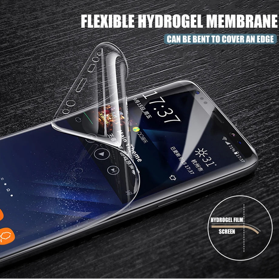 Гидрогелевая Защитная пленка для Samsung Galaxy S8 S9 S10 S20 S21 Note 20 Ultra 10 Plus 9 8 FE|Защитные