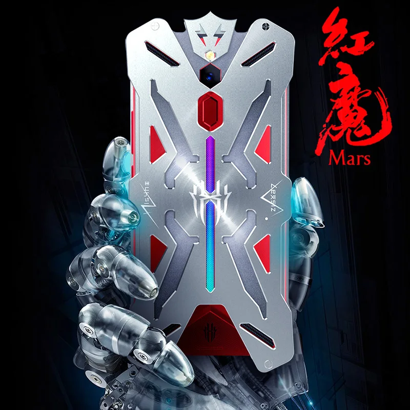Противоударный чехол Zimon Armor авиационный из алюминия и металла для Nubia Red Magic