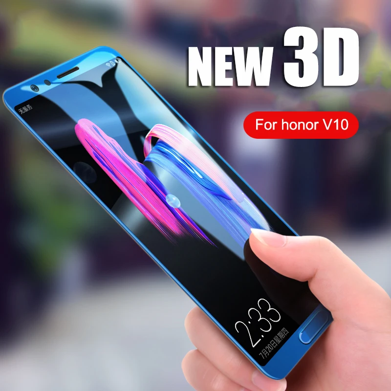 FHVUMX 3D высококачественное закаленное стекло для huawei Honor 8 9 10 Lite V9 Play V10 Защитное стекло для экрана Honor 8 9 10 пленка