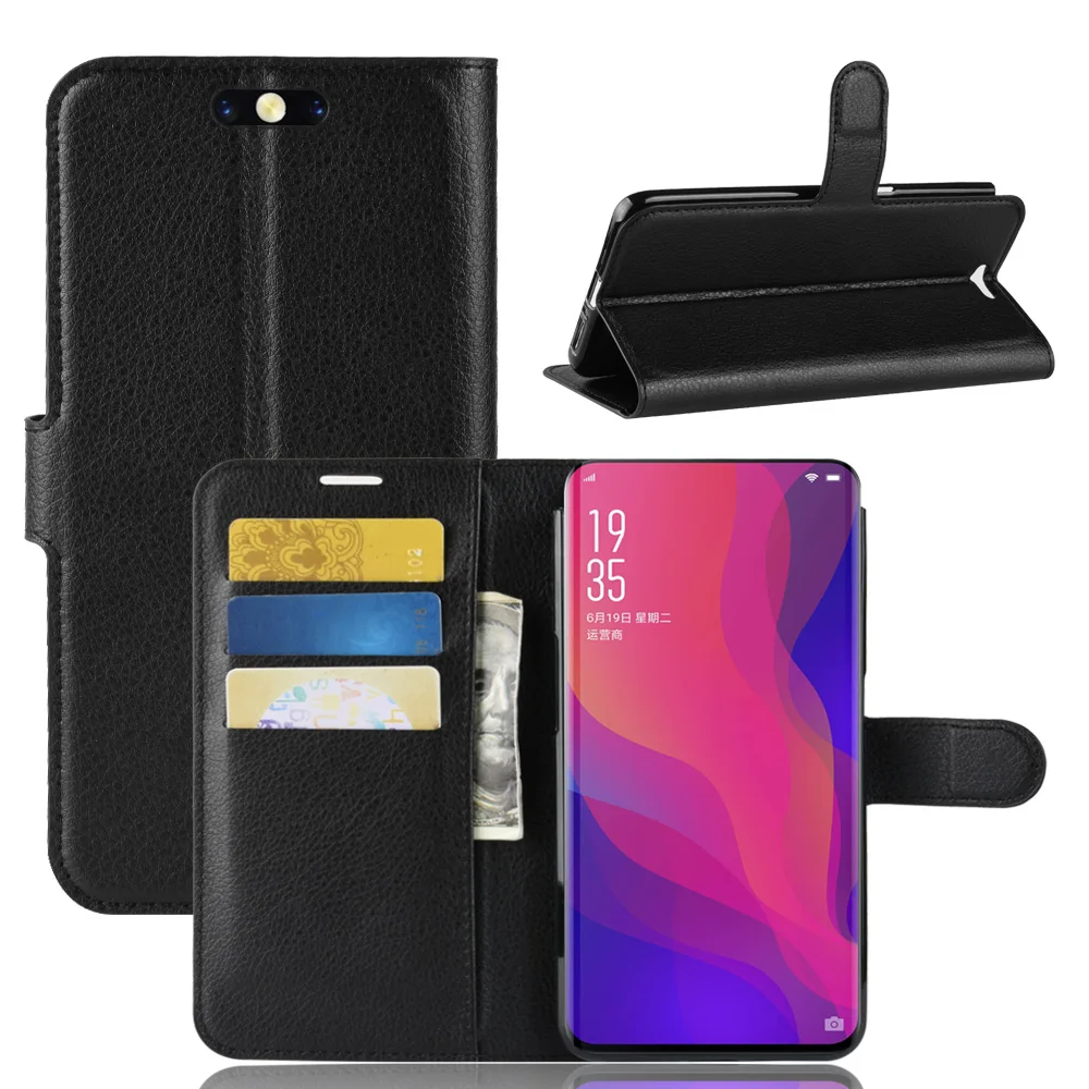 Чехол для телефона OPPO F1 F3 F5 F7 F9 Find X Flip Обложка на заднюю панель из искусственной