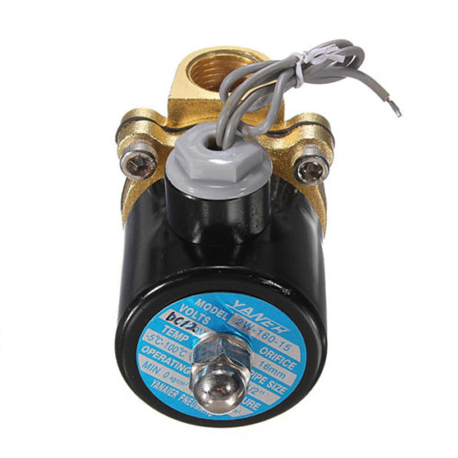 DC 12V 1/2 ''NPT Впускной Электрический соленоид водяной воздушный клапан газ NPT