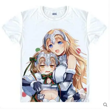 Fate Grand Order футболка с принтом саблей из японского аниме белая Повседневная