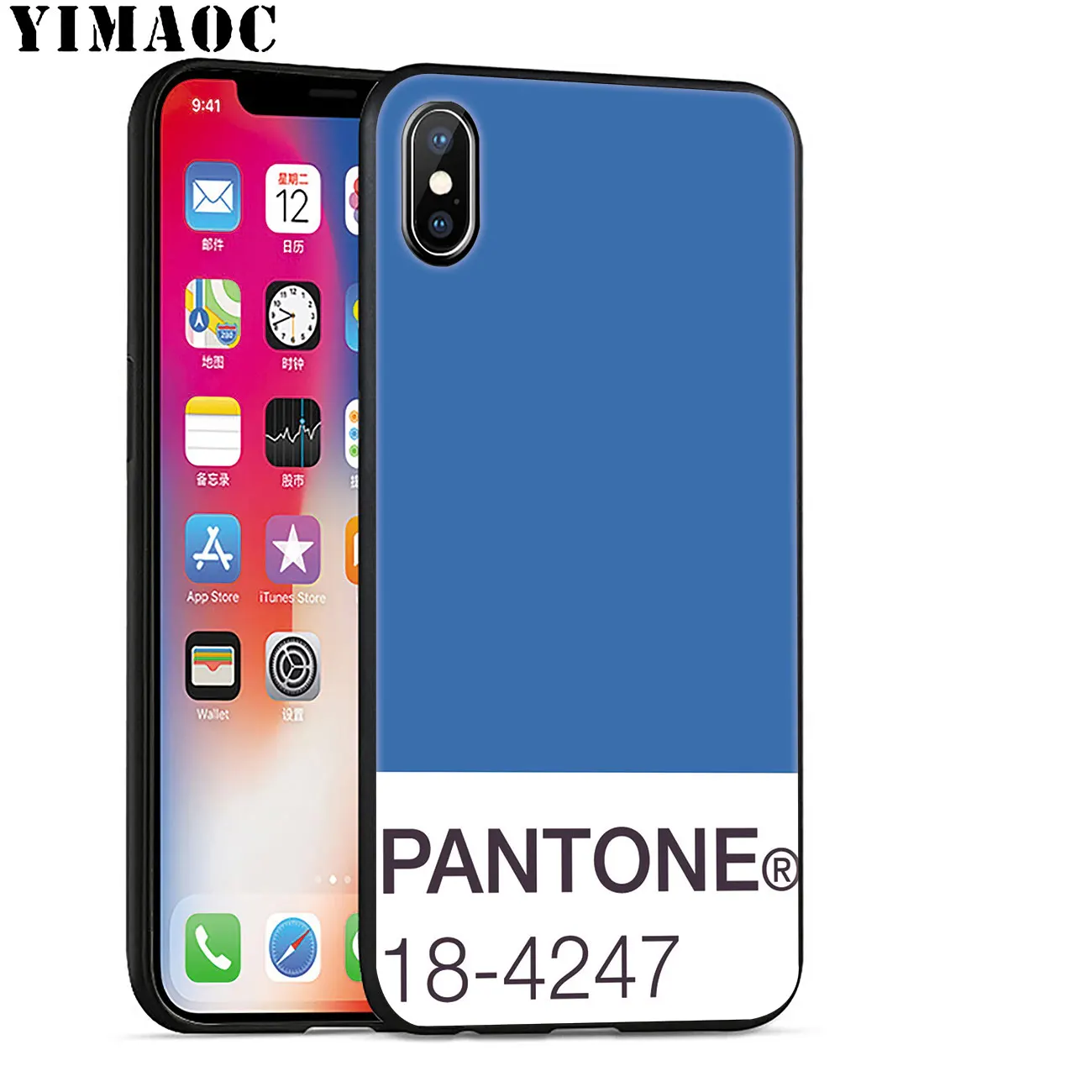 Мягкий силиконовый чехол для телефона YIMAOC Caliente Pantone iPhone 11 Pro XS Max XR X 6 6S 7 8 Plus 5 5S SE 10