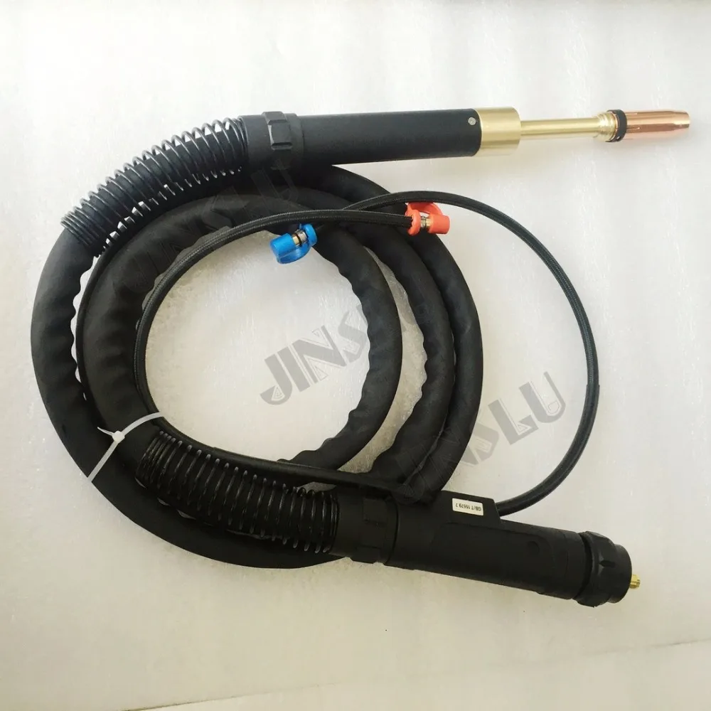 Mig Water Cooled Welding Torch Binzel MB501D 501D Straight Torch Head 3M Cable With Standard Euro Adapter Connector