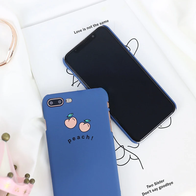 WOTP милый мультяшный фруктовый персиковый чехол для телефона iphone 7 6 6S 8 Plus модные