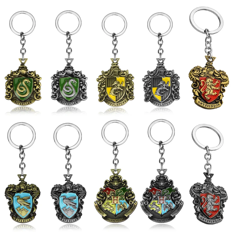 Украшения на шею из отпускная цена hp, Гриффиндор, Хаффлпафф, Слизерин равенклав, школы, брелок с логотипом Подвески значок, Брелоки держатель