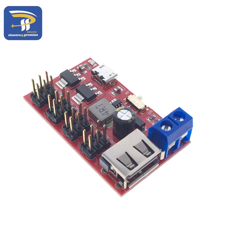 Прерыватель питания MINI USB от постоянного тока к модулю источника Micro 5 в до 1 8 12 3 В 9