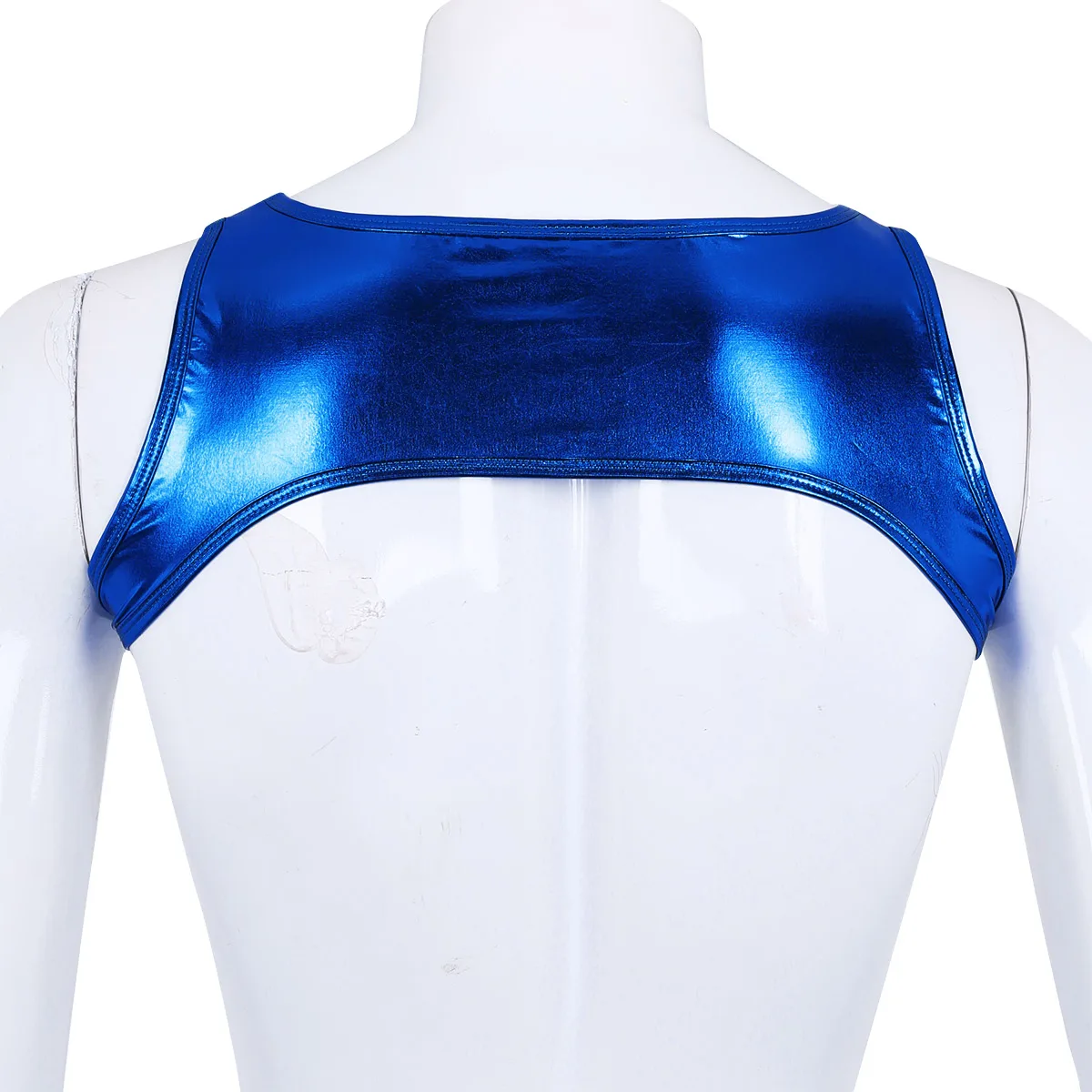 ChicTry блестящие металлические плечо без рукавов нагрудные ремни обвязки для