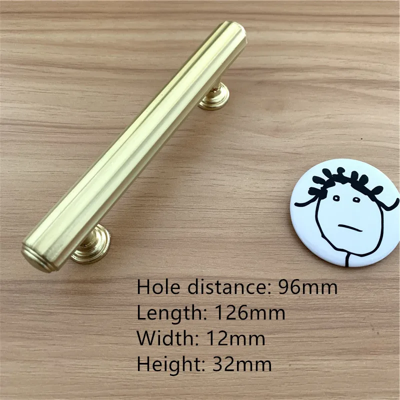 hole distance 86mm LCH цинковый сплав, матовый золотой медный цвет, ручка для шкафа, выдвижная ручка, дверная ручка, художественная мебель в китайском стиле, фурнитура - Цвет: hole distance 86mm