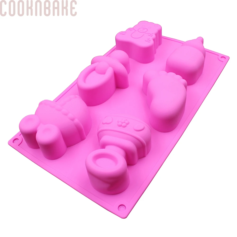 COOKNBAKE baby силиконовая форма для мыла ручной работы медведь пудинг торт