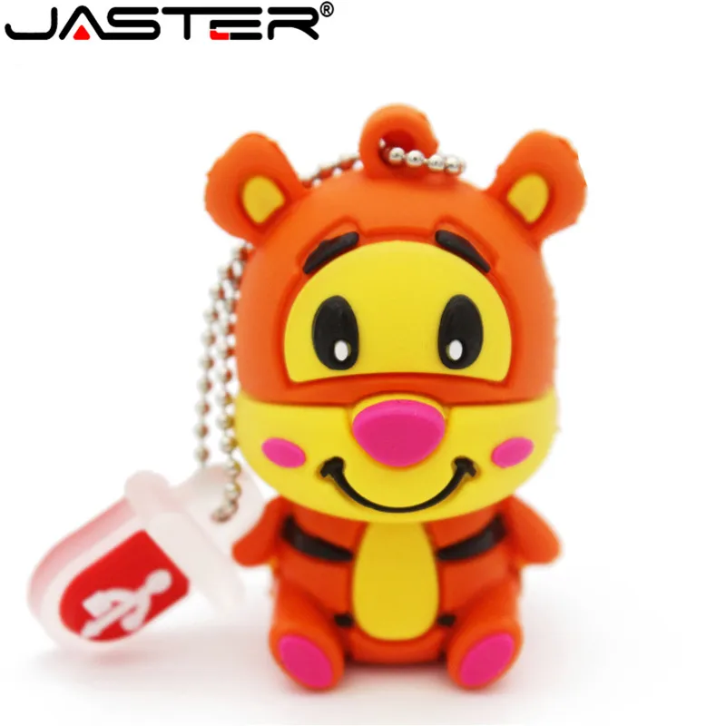 JASTER cute winnie bear pen drive Tigger Donkey usb флеш накопитель с животными Флешка 4 ГБ 16 32 64