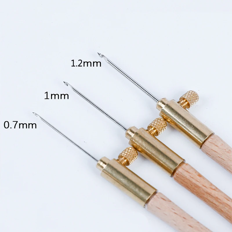 3 иглы с деревянной ручкой крючок тамбурный французской вышивкой обруч для