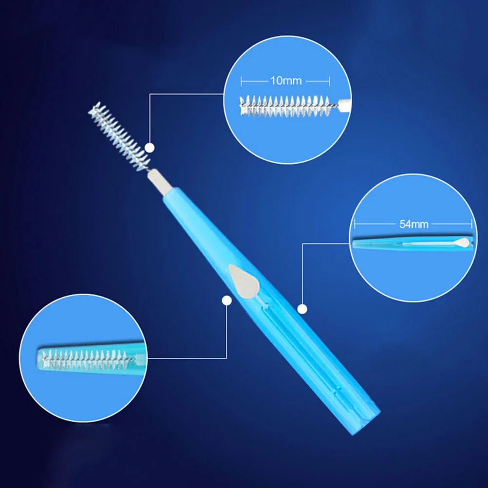 10 шт. брендовая щетка для чистки зубов с эффектом Push pull межзубная Ортодонтическая