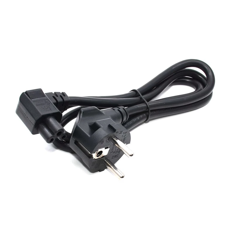 Штепсельная Вилка EU 2 Pin-4.8mm для C5 90 градусов/Угловой кабель питания свинцовый Шнур